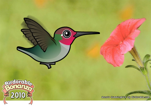 Birdorable Anna's Hummingbird