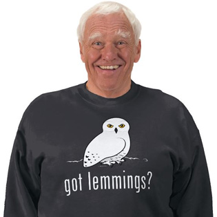 Birdorable Snowy Owl Got Lemmings? t-shirt