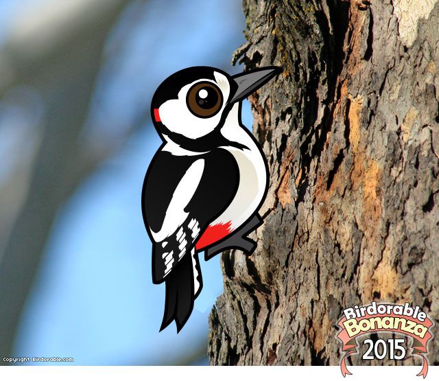 Birdorable Great Spotted Woodpecker