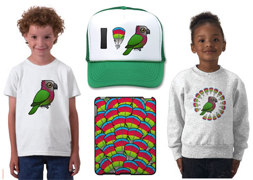 Hawk-headed Parrot t-shirts and gifts