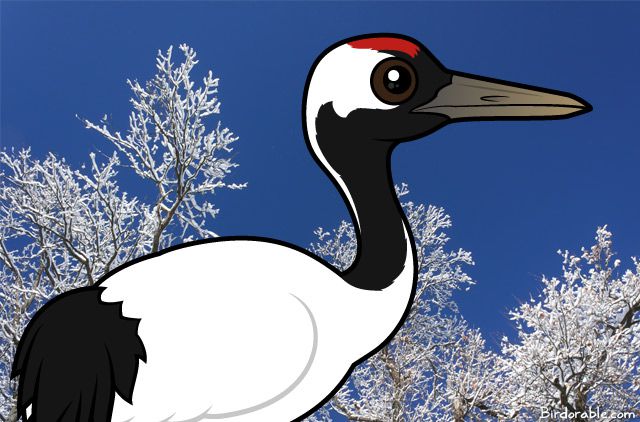 Birdorable Red-crowned Crane