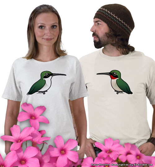 Birdorable Ruby-throated Hummingbird T-shirts