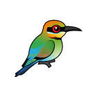 Thumbnail of Birdorable Rainbow Bee-eater 