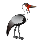 Thumbnail of Birdorable Wattled Crane 