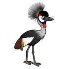 Thumbnail of Birdorable Grey Crowned-Crane 