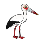 Thumbnail of Birdorable Maguari Stork 