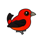 Thumbnail of Birdorable Scarlet Tanager 