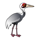 Thumbnail of Birdorable White-naped Crane 