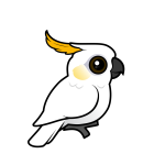 Thumbnail of Birdorable Yellow-crested Cockatoo Relaxed Crest