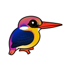 Thumbnail of Birdorable Black-backed Dwarf-Kingfisher 
