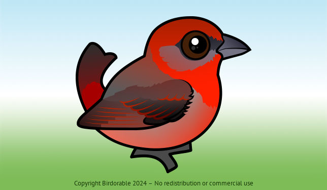 Birdorable Hepatic Tanager 