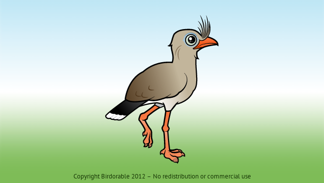 Birdorable Red-legged Seriema 