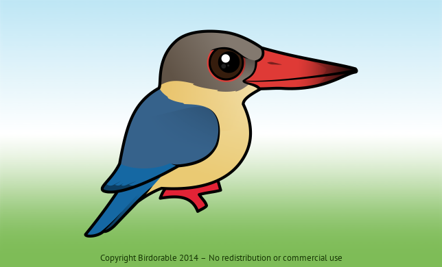 Birdorable Stork-billed Kingfisher 