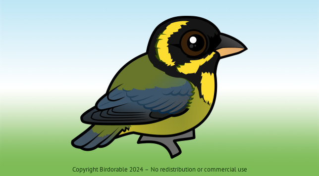 Birdorable Gold-ringed Tanager 