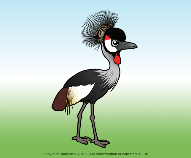 Birdorable Grey Crowned-Crane 