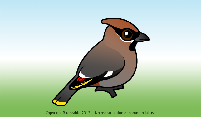 Birdorable Bohemian Waxwing 