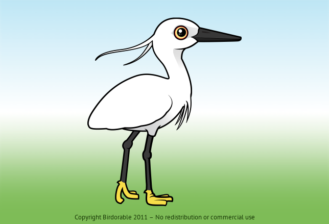 Birdorable Little Egret 