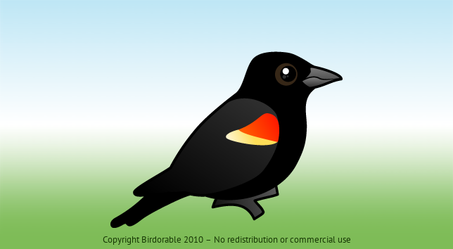 Birdorable Red-winged Blackbird 