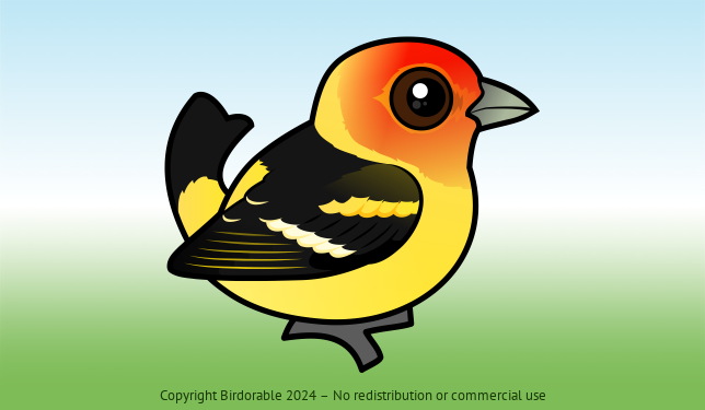Birdorable Western Tanager 