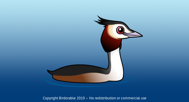 Birdorable Great Crested Grebe 