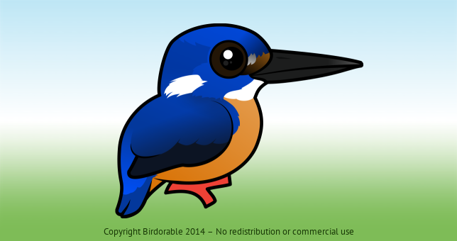 Birdorable Azure Kingfisher 