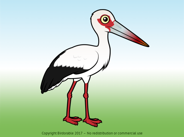 Birdorable Maguari Stork 