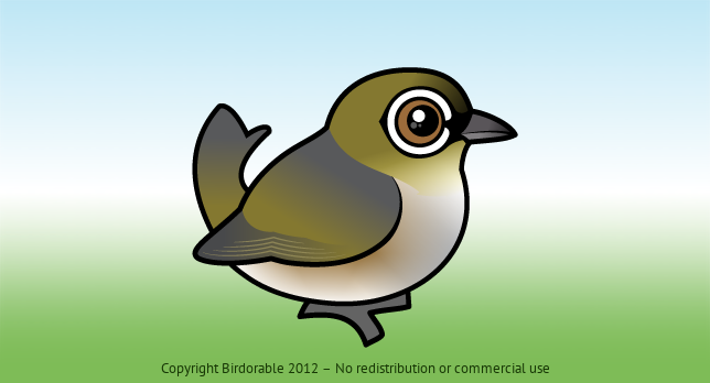 Birdorable Silvereye 