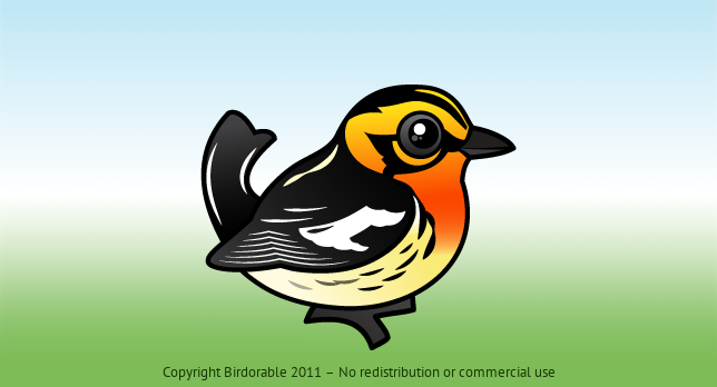 Birdorable Blackburnian Warbler 