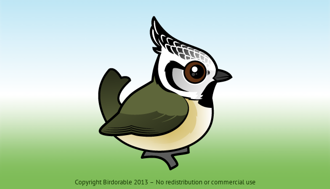Birdorable Crested Tit 