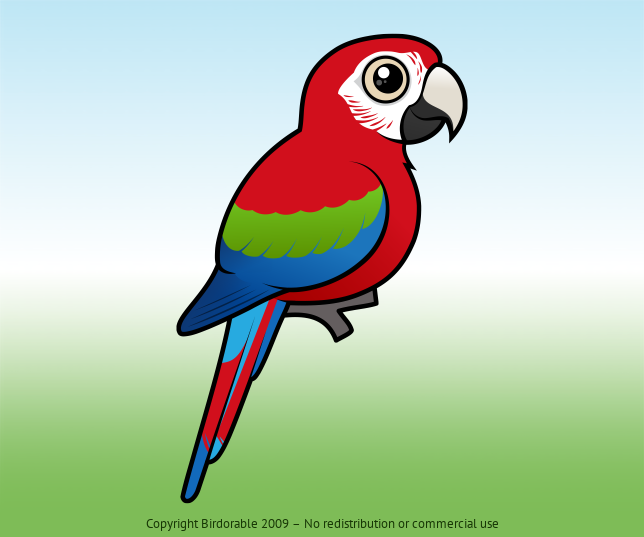 Birdorable Green-winged Macaw 