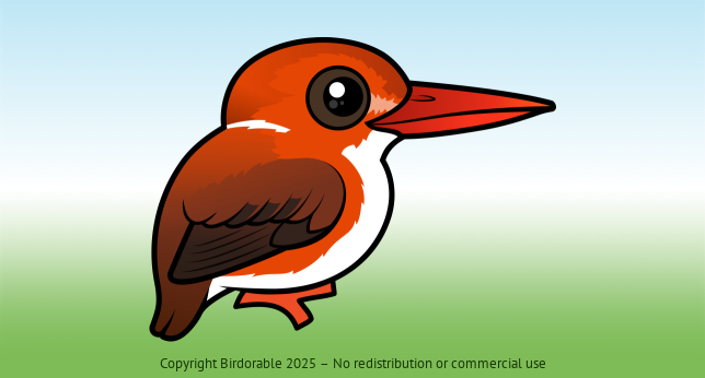 Birdorable Madagascar Pygmy Kingfisher 