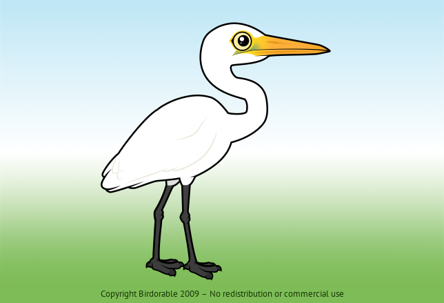 Birdorable Great Egret 
