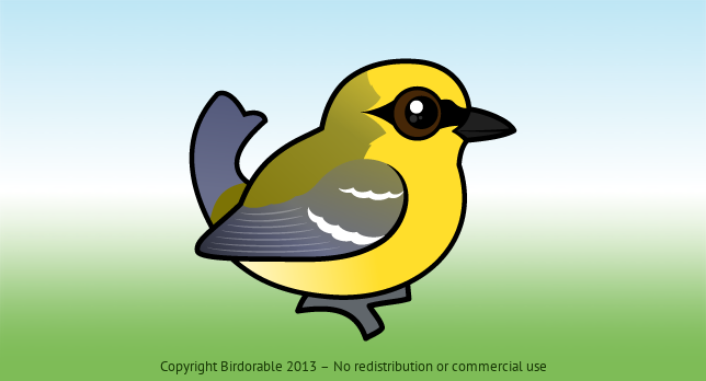 Birdorable Blue-winged Warbler 