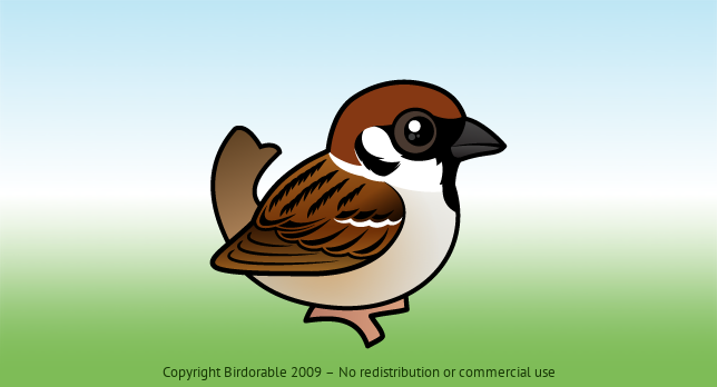 Birdorable Eurasian Tree Sparrow 
