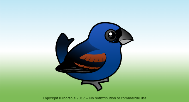 Birdorable Blue Grosbeak 