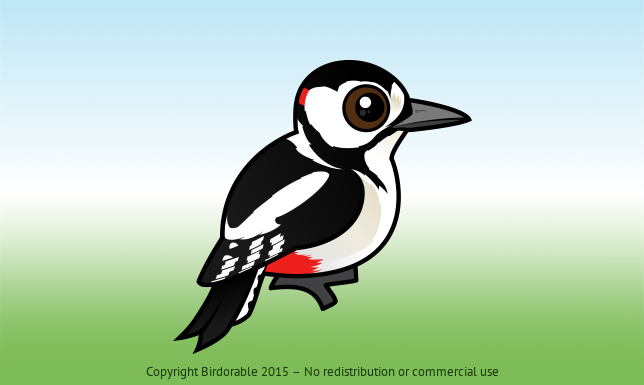Birdorable Great Spotted Woodpecker 