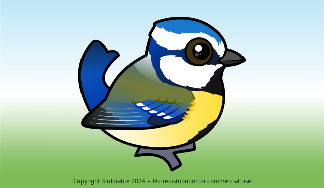 Birdorable Eurasian Blue Tit 