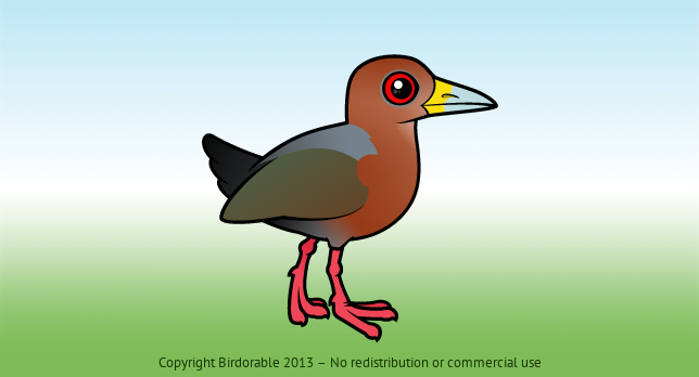 Birdorable Rufous-necked Wood-Rail 