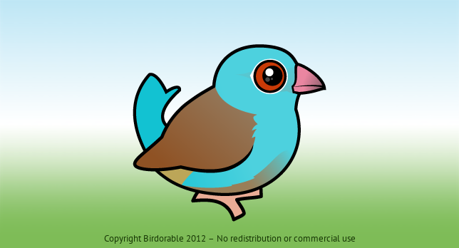 Birdorable Blue-capped Cordonbleu 