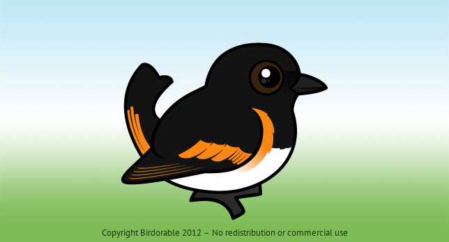 Birdorable American Redstart 