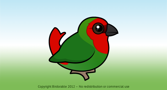 Birdorable Red-headed Parrotfinch 