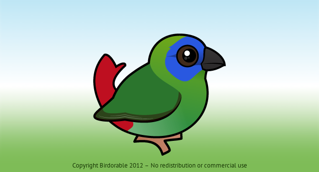 Birdorable Blue-faced Parrotfinch 