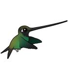 Thumbnail of Birdorable Sword-billed Hummingbird In Flight
