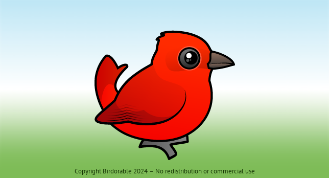 Birdorable Summer Tanager 