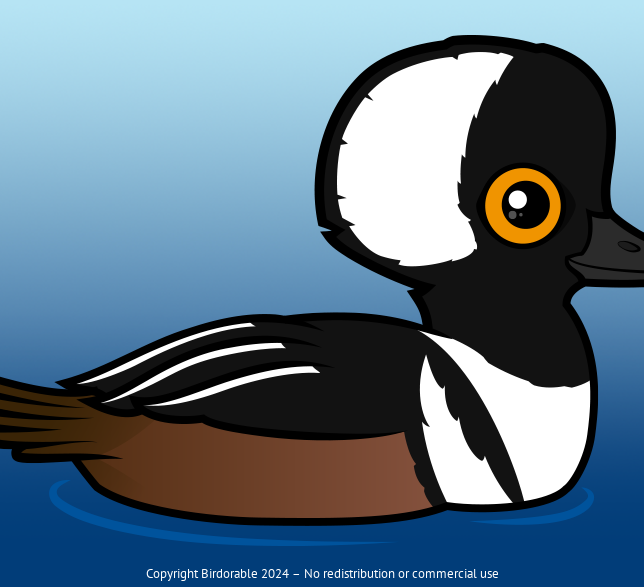 Birdorable Hooded Merganser 