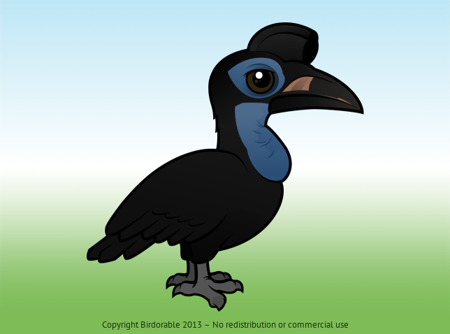Birdorable Abyssinian Ground Hornbill Female