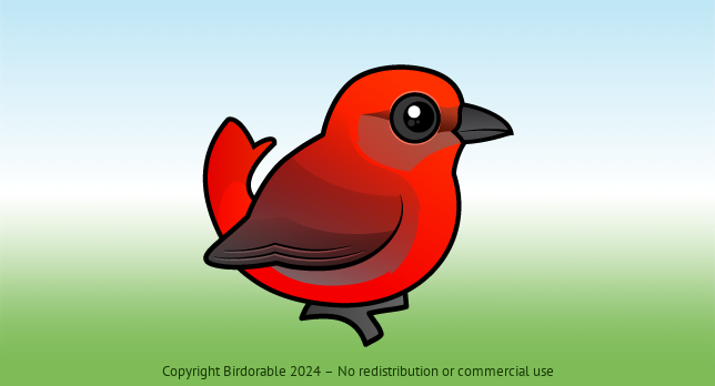 Birdorable Hepatic Tanager 