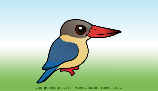 Birdorable Stork-billed Kingfisher 