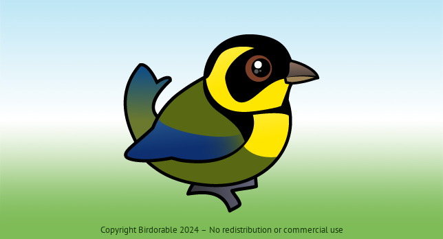 Birdorable Gold-ringed Tanager 