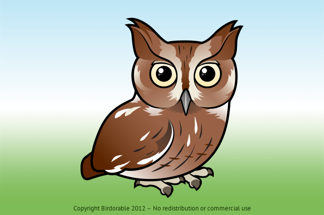 Birdorable Western Screech-Owl Brown Morph
